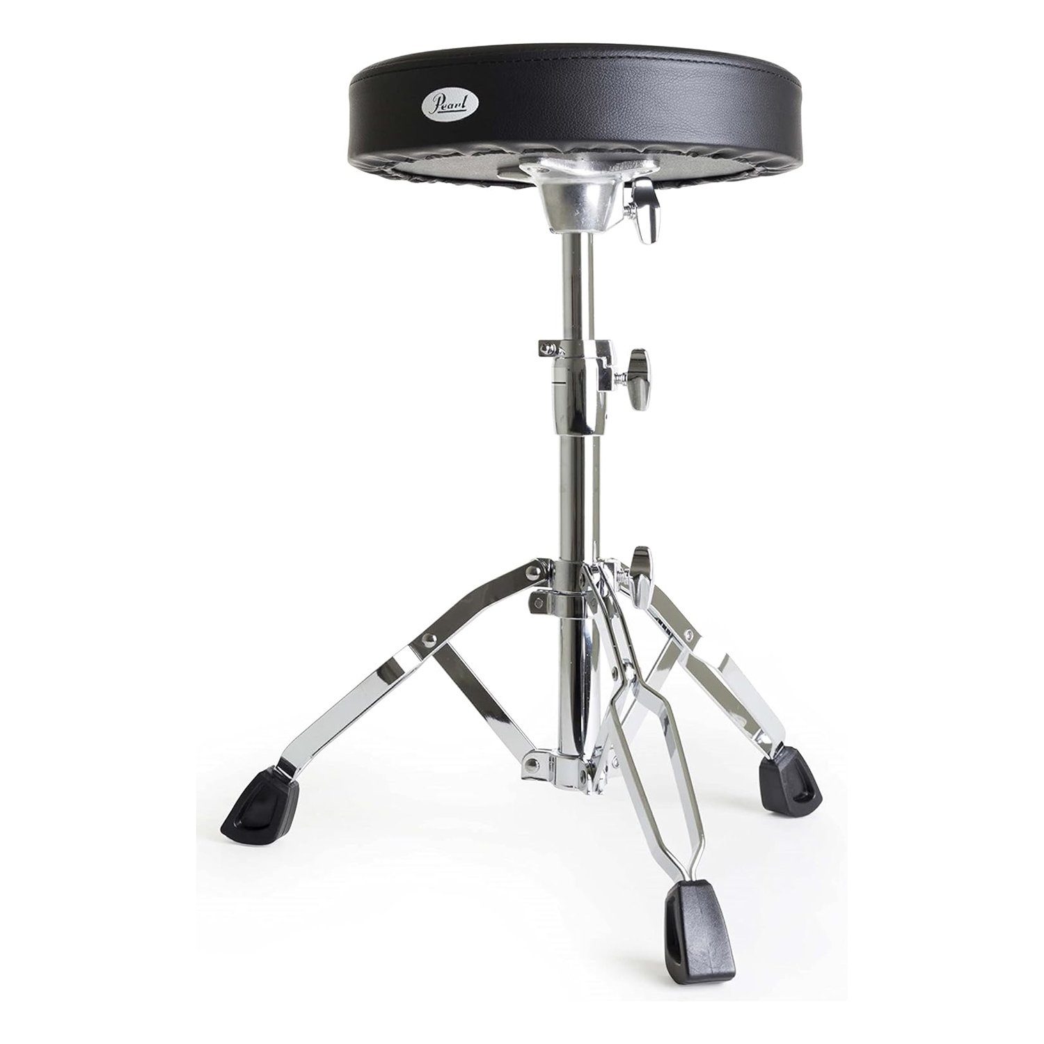 Pearl Drums Schlagzeughocker schwarz), (Rundsitz, D-790 Höhenverstellbar