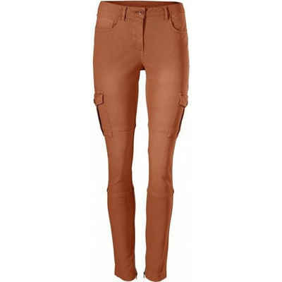 YESET Cargohose Damen Cargohose Hose Cargo Röhre Stretch terracotta Kurzgröße 158185