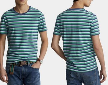 Ralph Lauren T-Shirt POLO RALPH LAUREN Gauze Striped Tee T-Shirt Shirt Custom Slim Fit Pure