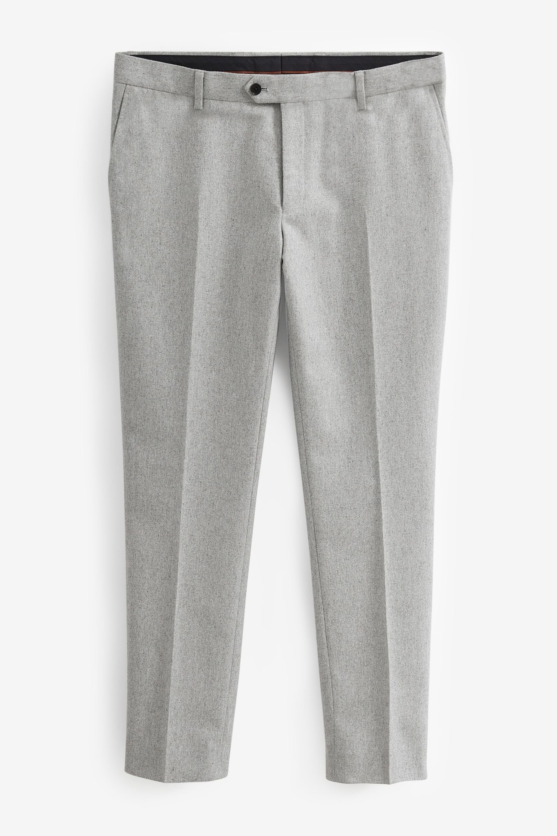 Next Anzughose Donegal-Anzug Fit (1-tlg) aus Slim Hose Wollmischung: Light Grey