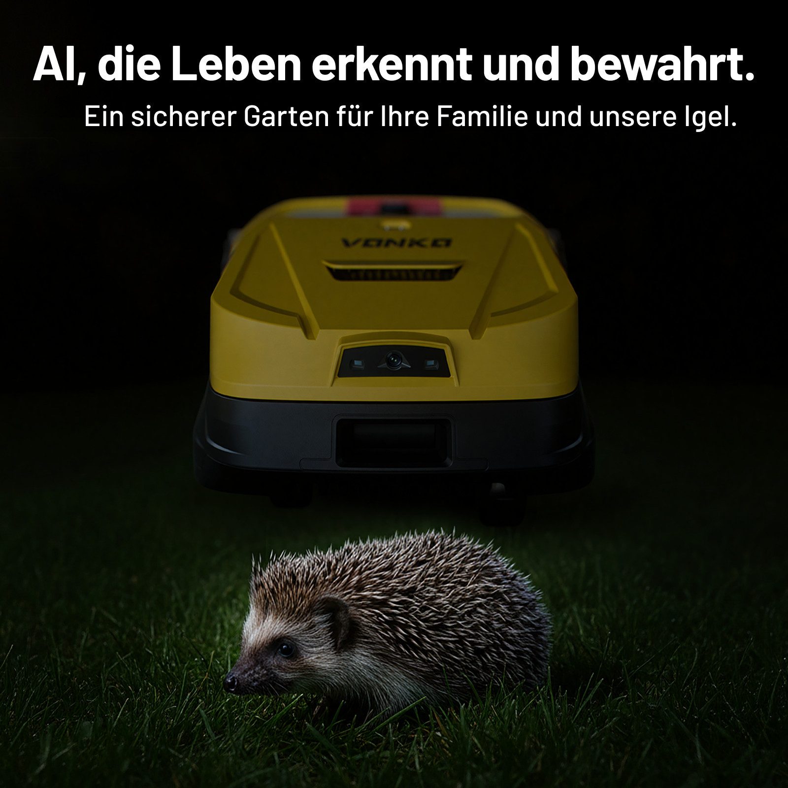 VONKO Rasenmähroboter M200 ohne Begrenzungskabel, RTK+AI Vision, Auto-Kartierung, bis 1500 m² Rasenfläche, 45% Steigung, Smarte Hindernisvermeidung, App – Bild 4 von 5