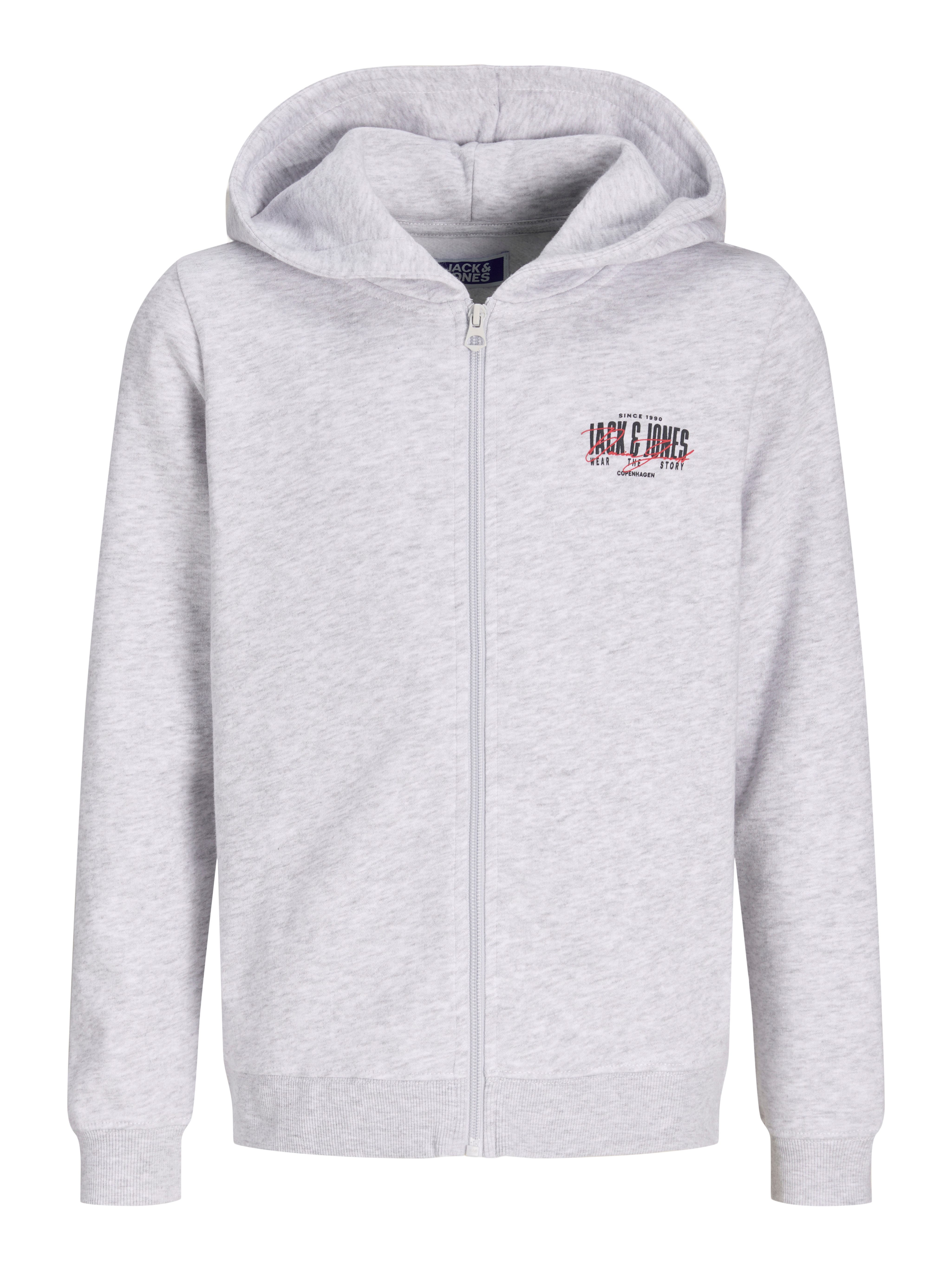 Jack & Jones Junior Kapuzensweatjacke JJAERO SWEAT ZIP HOOD JNR Baumwollmischung, regular fit