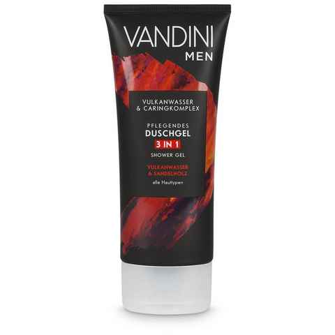 VANDINI Duschgel VANDINI 3in1 Duschgel für Männer 200 ml - Herren Duschgel vegan, 1-tlg.