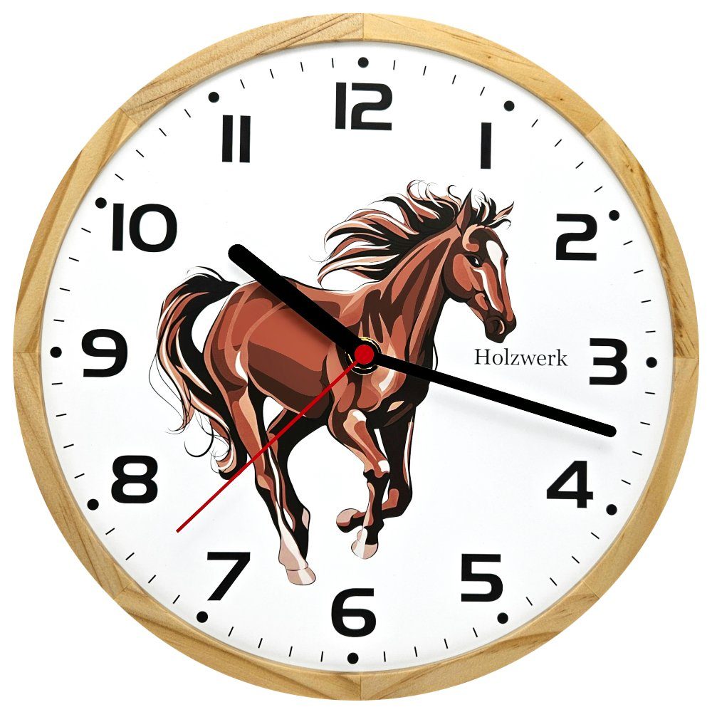 Holzwerk Wanduhr Holzwerk BELLA Kinder Holz günstig online kaufen