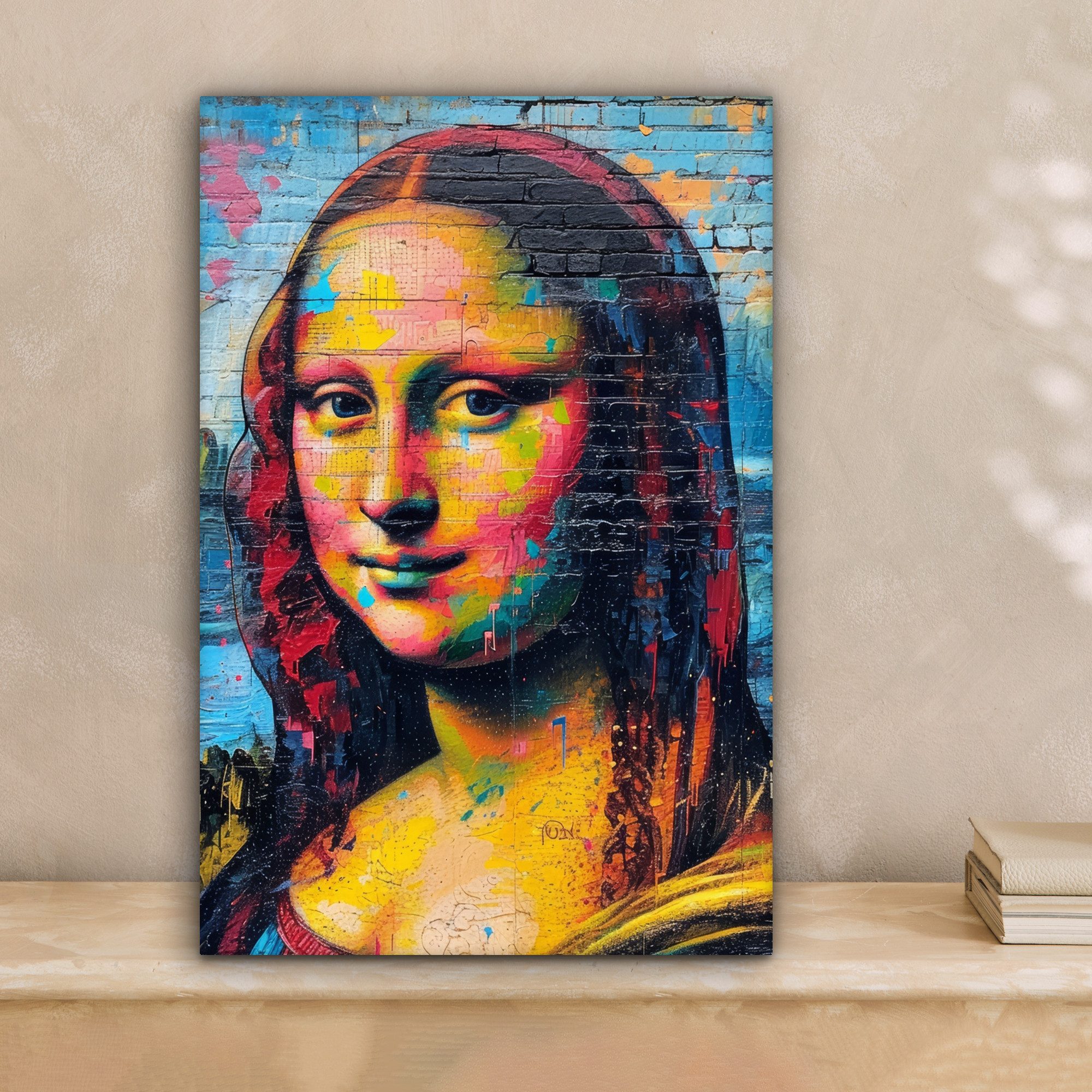 OneMillionCanvasses® Leinwandbild Graffiti - Mona Lisa günstig online kaufen