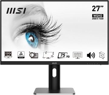 MSI PRO MP273QP LED-Monitor (69 cm/27 ", 2560 x 1440 px, WQHD, 4 ms Reaktionszeit, 75 Hz, IPS)