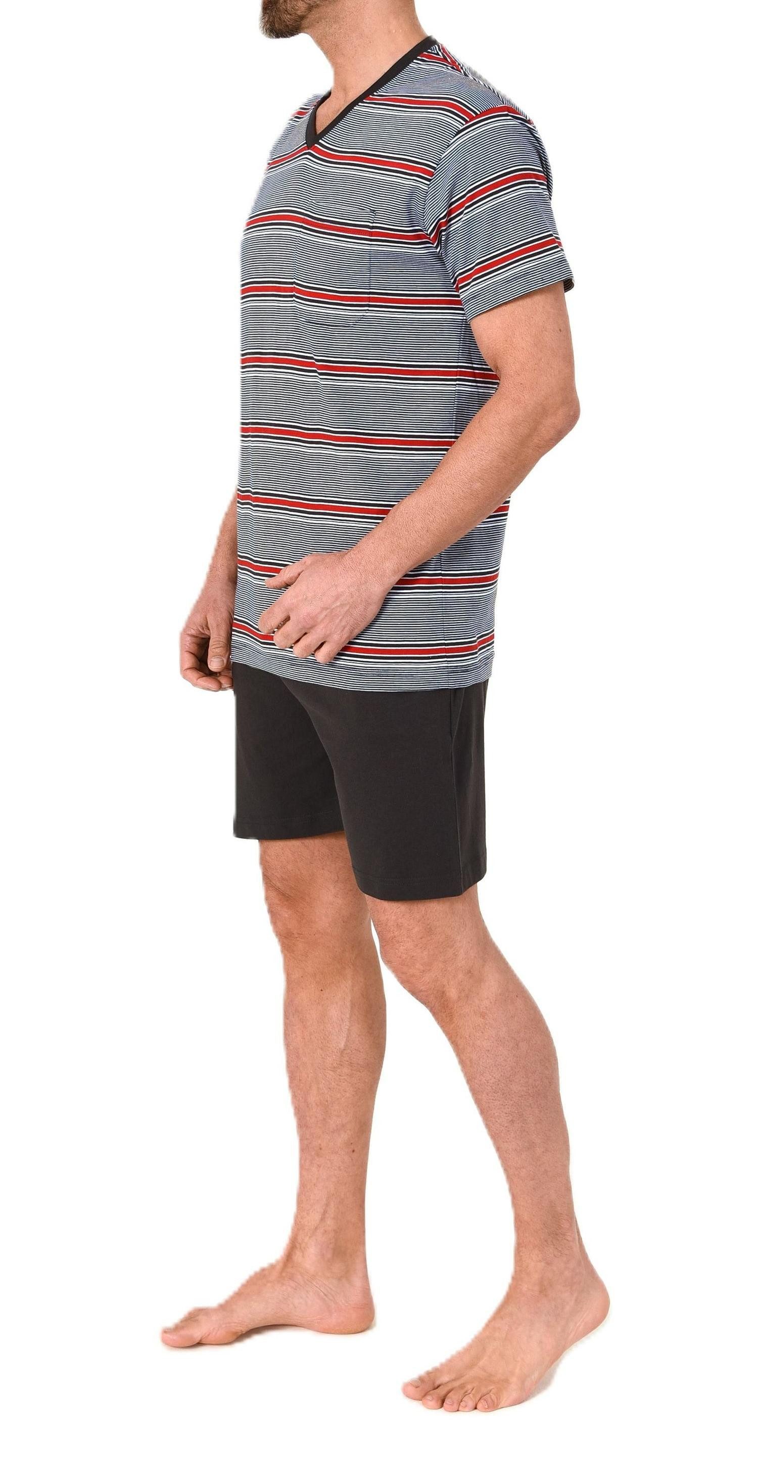 Normann Pyjama Normann Herren Schlafanzug kurzarm Shorty - auch in Übergrössen