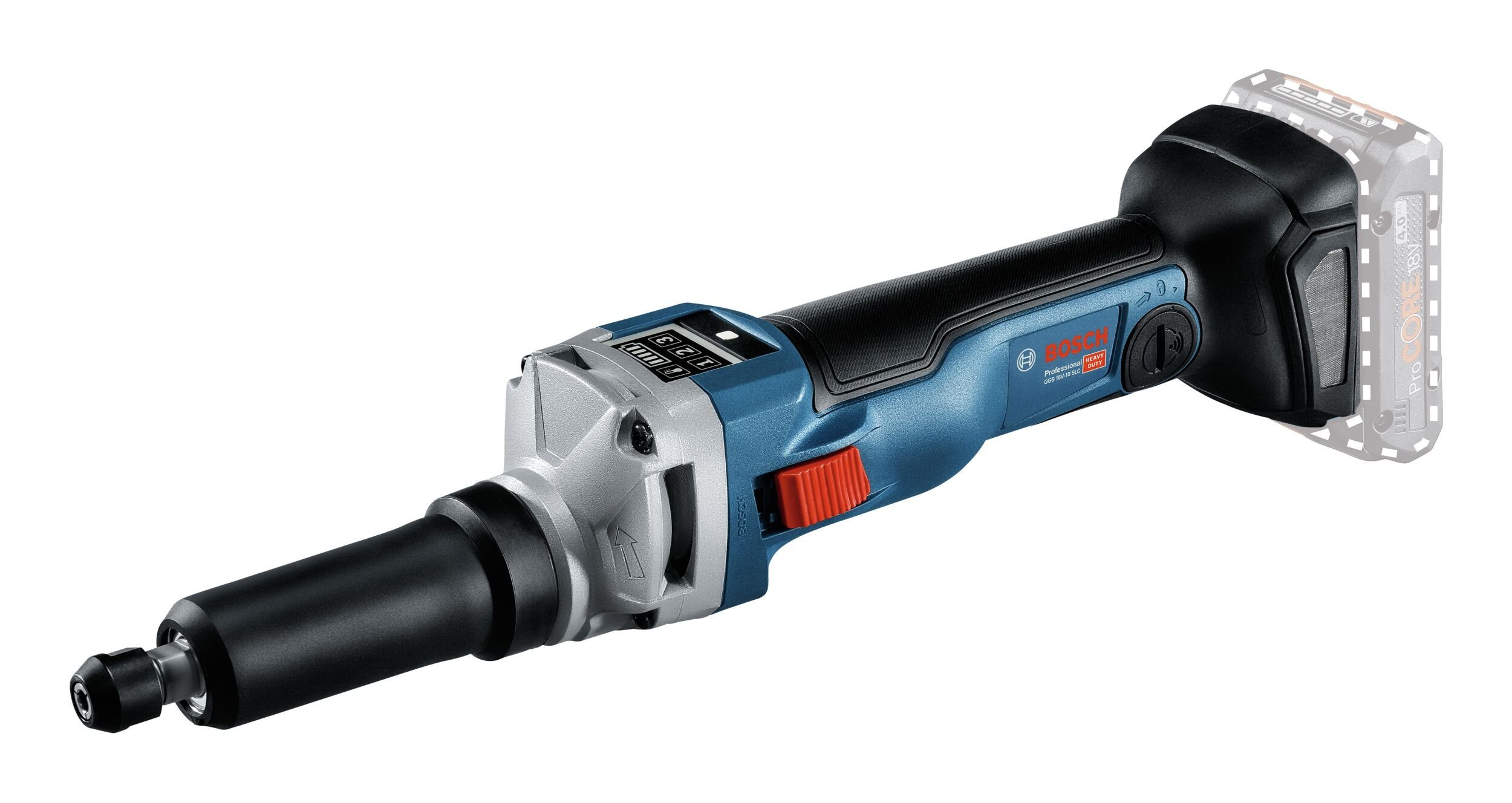 Bosch Professional Akku-Geradschleifer GGS 18V-10 SLC, max. 10500 U/min, Ohne Akku - im Karton
