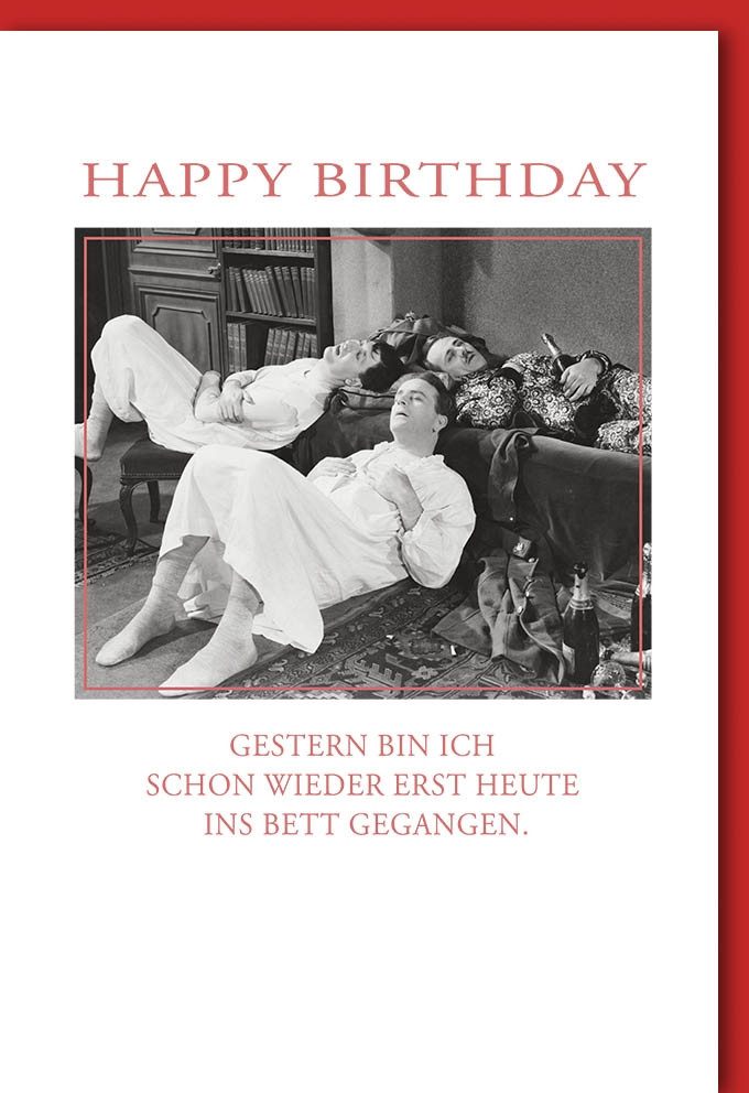 Verlag Dominique Grußkarten Geburtstag - Glückwunschkarte im Format 11,5 x 17 cm mit Umschlag