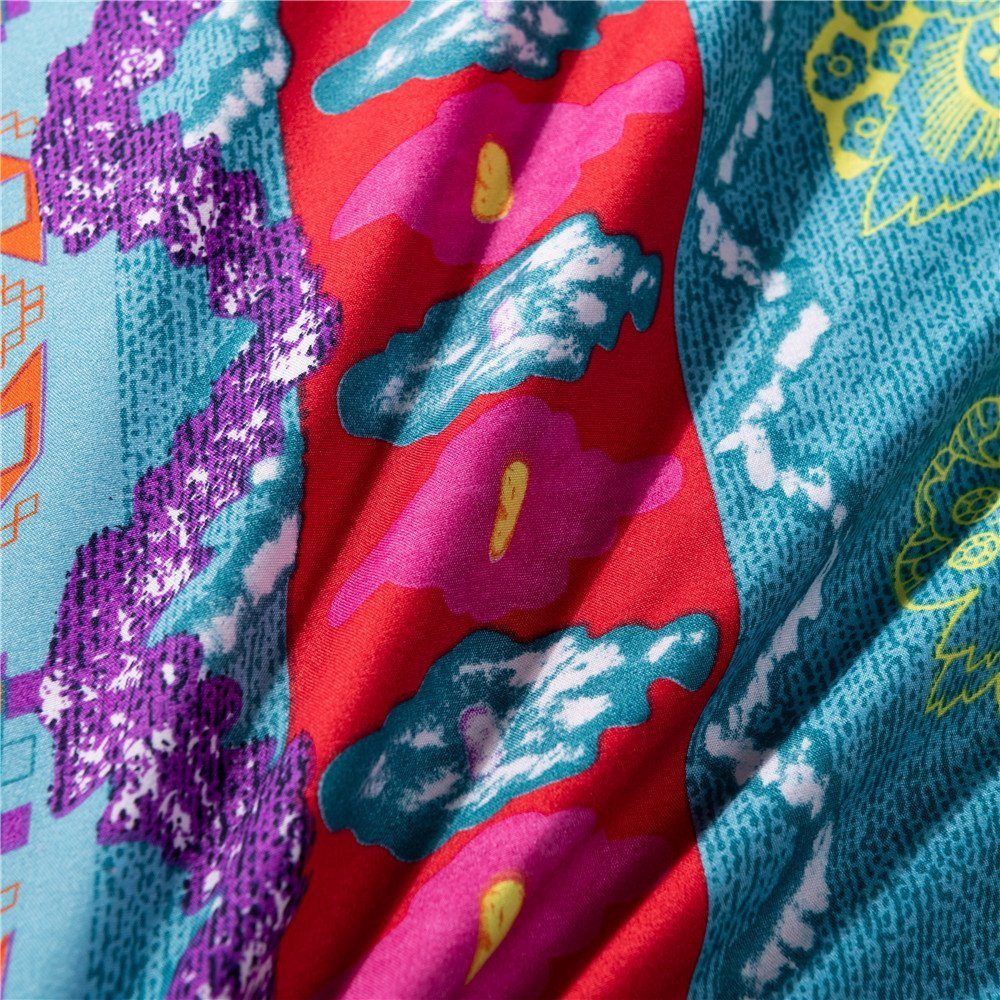 BYSURE Bettwäsche, 3 teilig, Mitchell Boho Bettwäsche, Mikrofaser