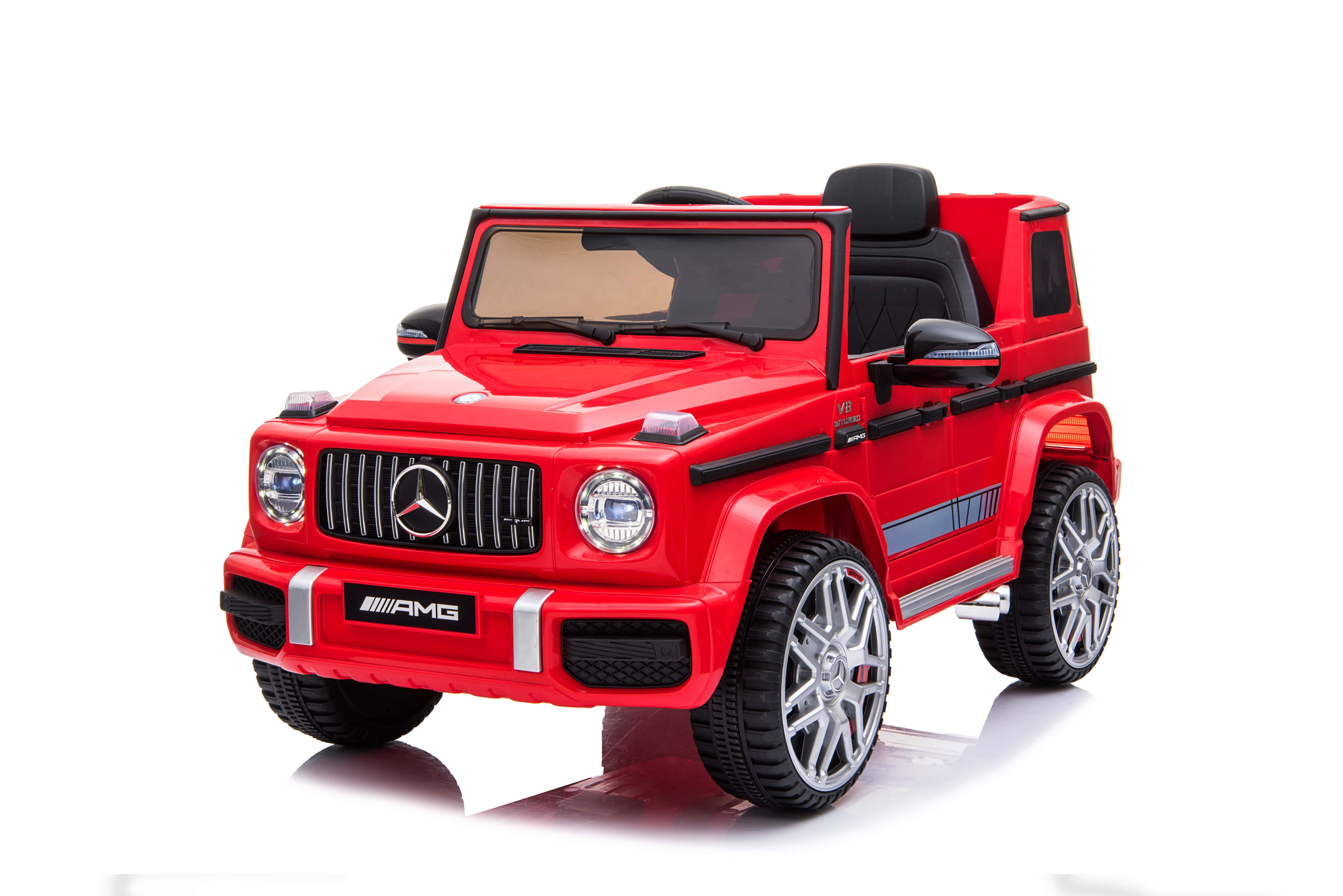 BoGi Elektro-Kinderauto Mercedes G 63 AMG 12V – 2x25W, RC, mit Musik & LED, Fahrspaß für Kinder mit Stil – Mercedes G 63 AMG 12V Elektroauto