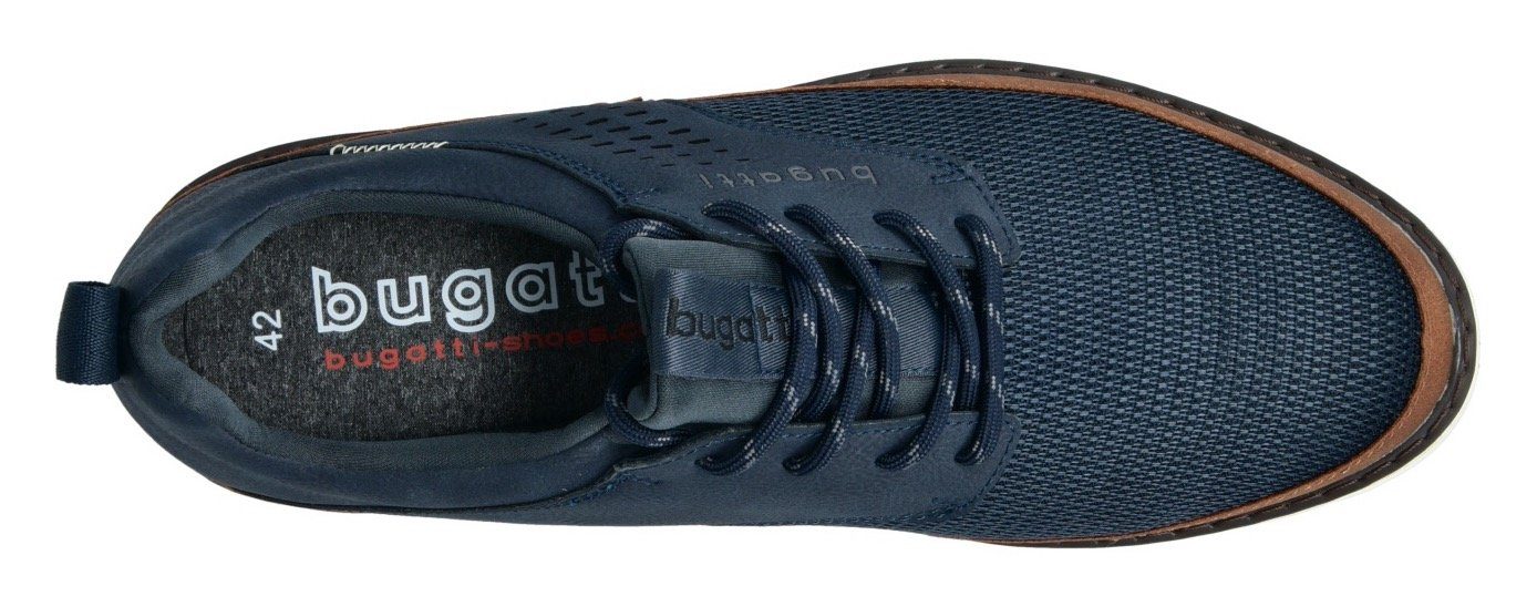 bugatti Sneaker mit (02803043) Anziehlasche dark bedruckter blue