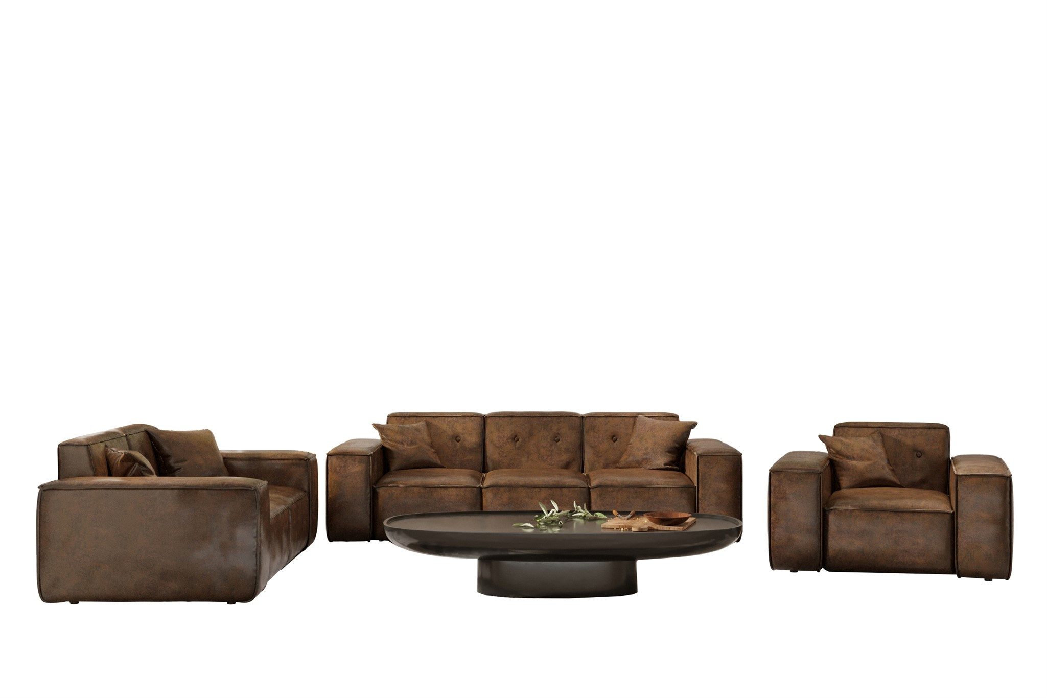 Fun Möbel Polstergarnitur Sofaset Designersofa CESINA günstig online kaufen