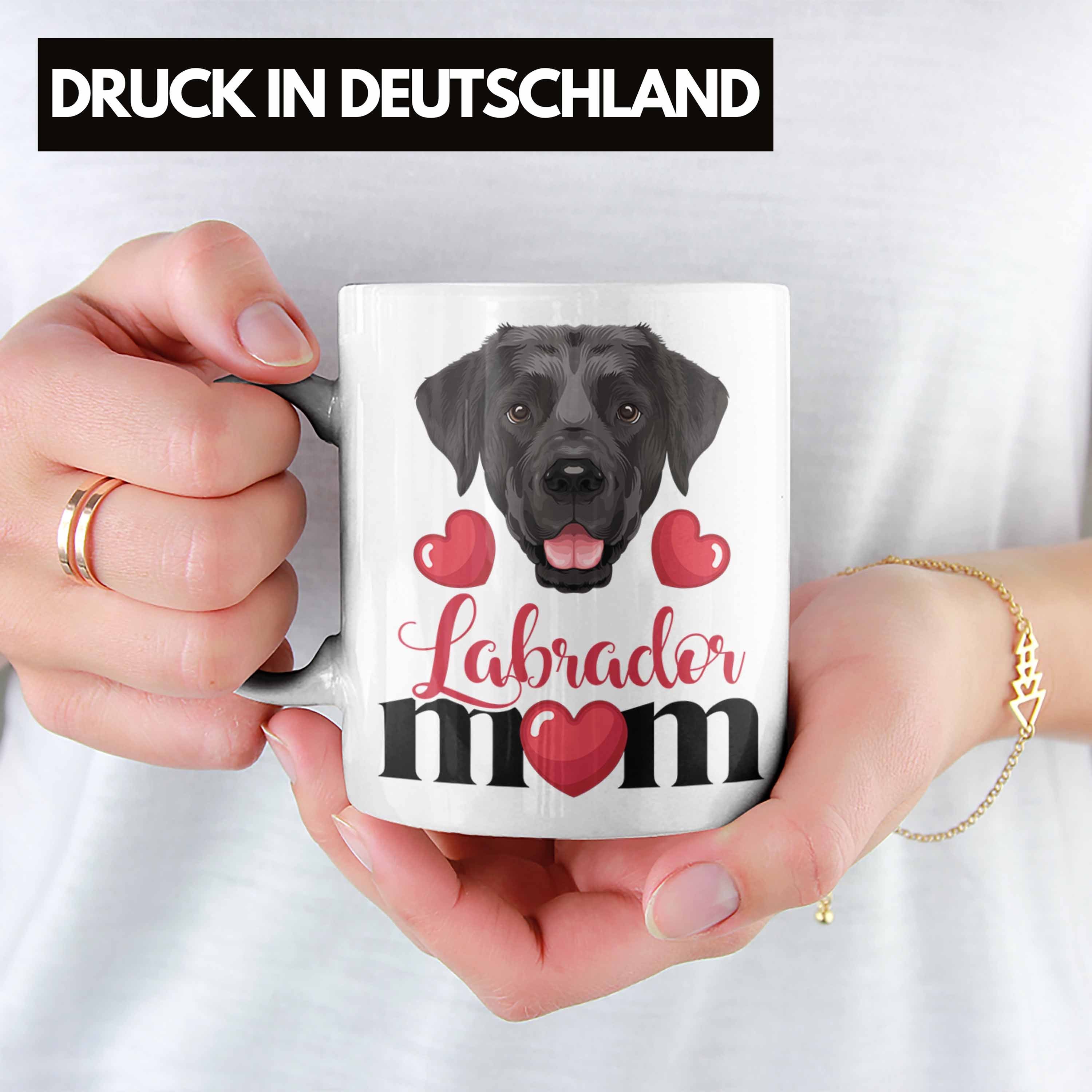 Trendation Tasse Tasse Mom Weiss Geschenk Besitzer Geschenkidee Lustiger Mama Spruch Labrador