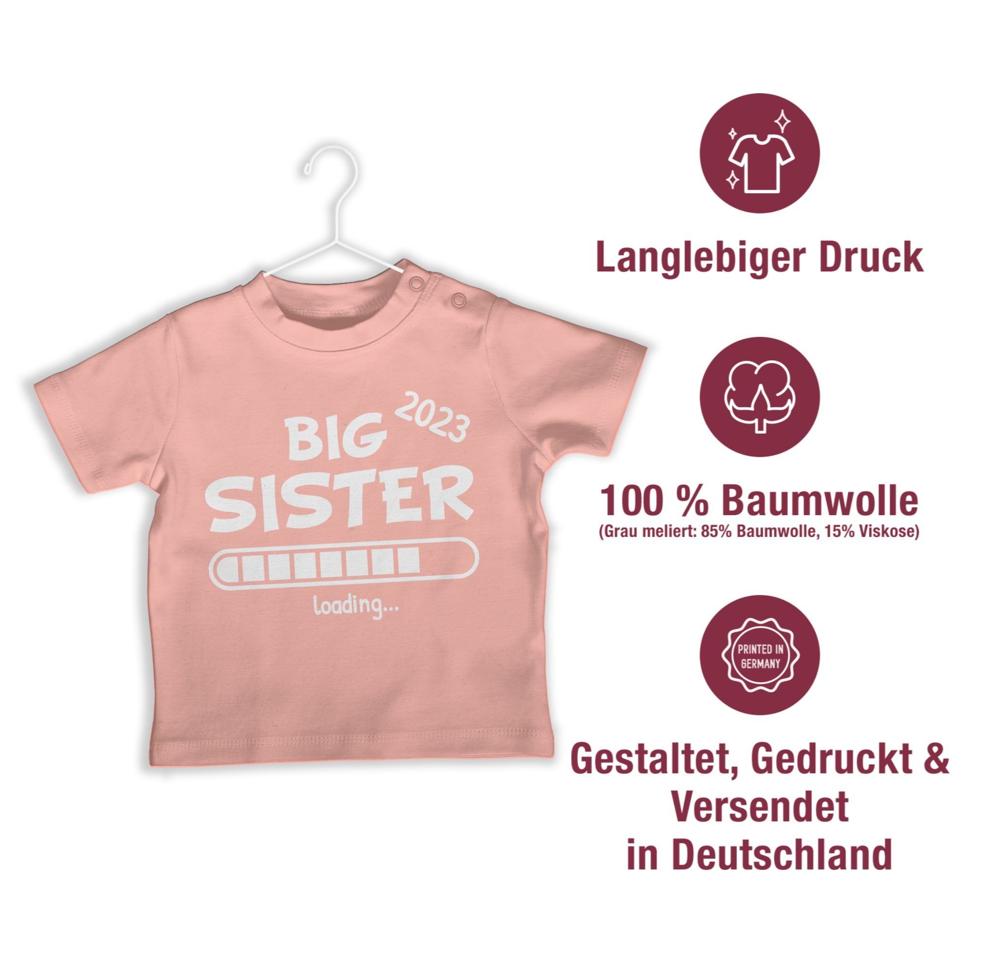 Bruder Babyrosa loading 2023 Shirtracer Sister Schwester Geschwister und T-Shirt Big 1