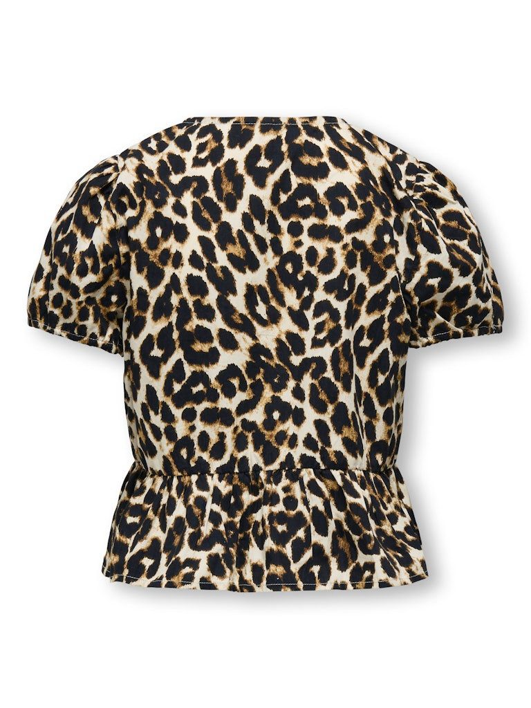 KIDS ONLY Kurzarmbluse KOGCLARA LIFE S/S BOW SHIRT WVN (1-tlg) Schleifen