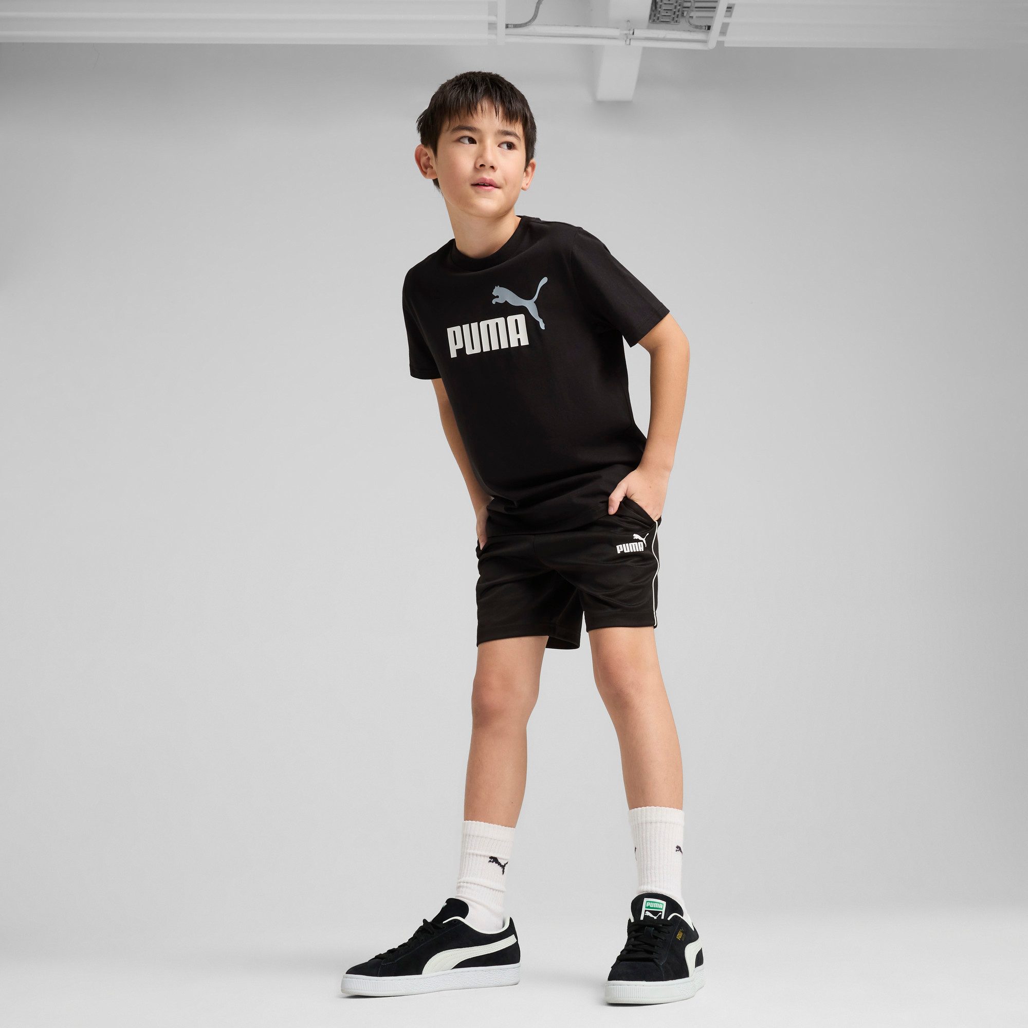 PUMA T-Shirt ESS 2 COLOR NO1 LOGO TEE B mit Rundhalsausschnitt, Kurzarm, ohne Kapuze