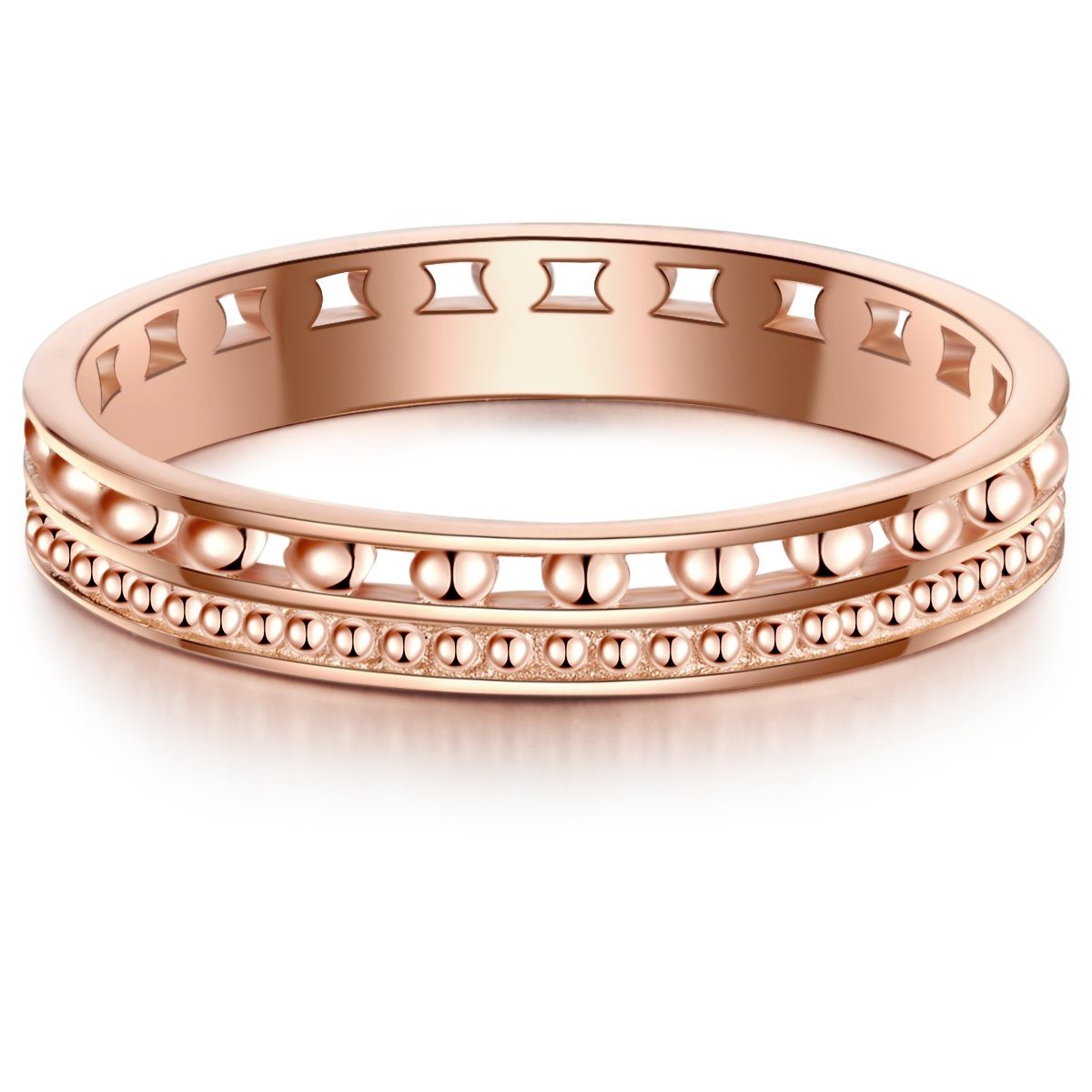 Glanzstücke München Silberring roségold, aus Sterling Silber günstig online kaufen