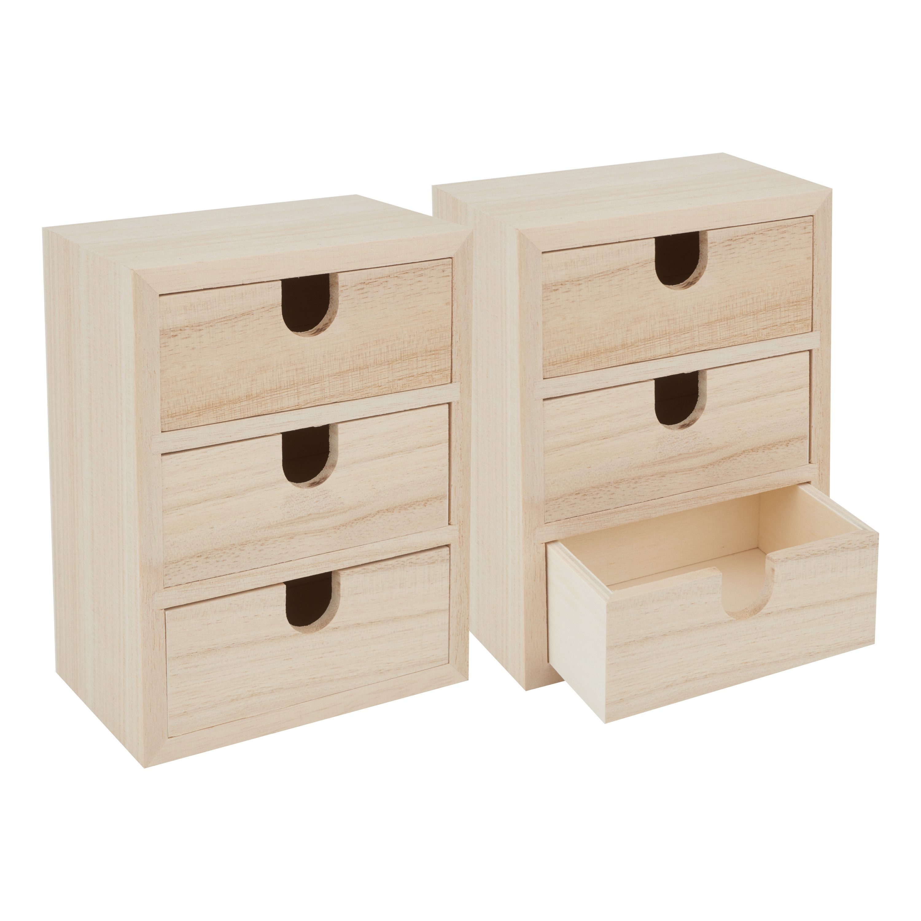 VBS Aufbewahrungsbox Mini-Schränkchen (8 St), mit 3 Schüben 14,5 cm x 11,5 günstig online kaufen