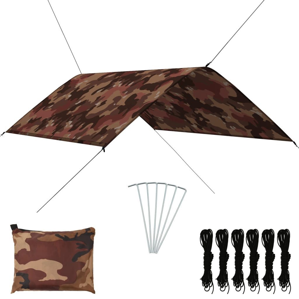 vidaXL Tarp-Zelt Outdoor-Tarp 3x2 m Camouflage, (1 tlg)