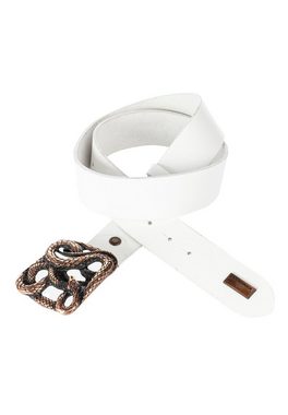 Cipo & Baxx Ledergürtel mit Metallschnalle in Schlangenoptik
