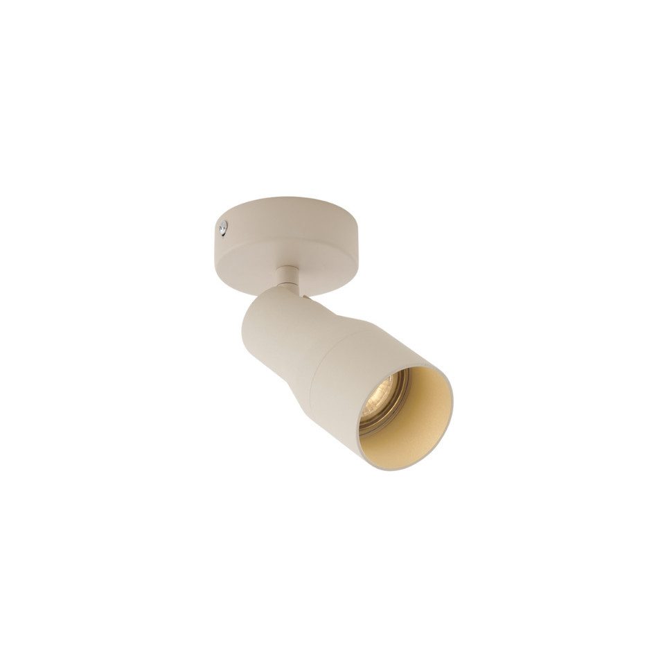 Qazqa LED Aufbaustrahler Stanley, ohne Leuchtmittel, Extra-Warmweiß, QAZQA Aufbau­spot, gu10, Beige, Aluminium, Modern