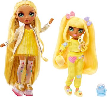 Rainbow High Anziehpuppe Junior High PJ Party Fashion Doll Sunny (Yellow)