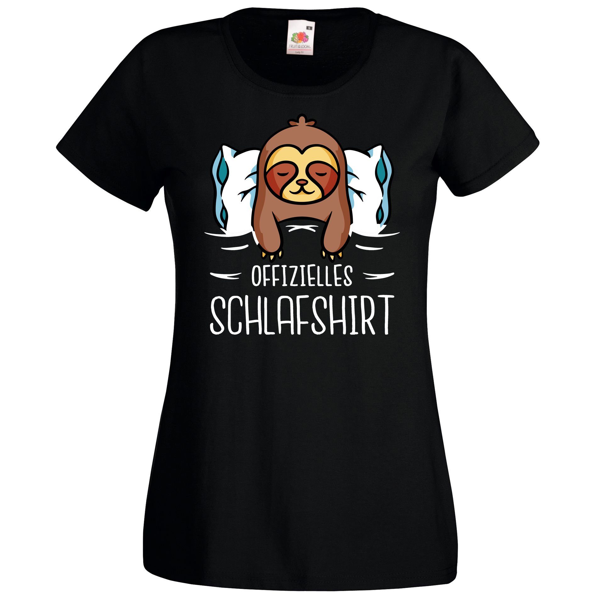 Youth Designz T-Shirt Offizielles Schlafshirt Faultier günstig online kaufen