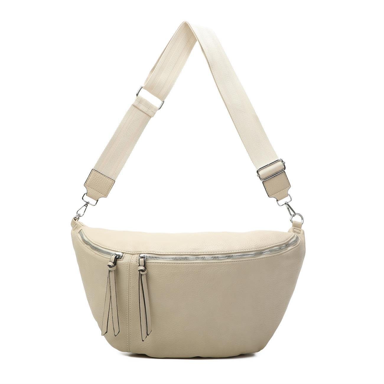 Damen Schultertasche Aus Cord - Verstellbare Bauchtasche Für Sport & Alltag