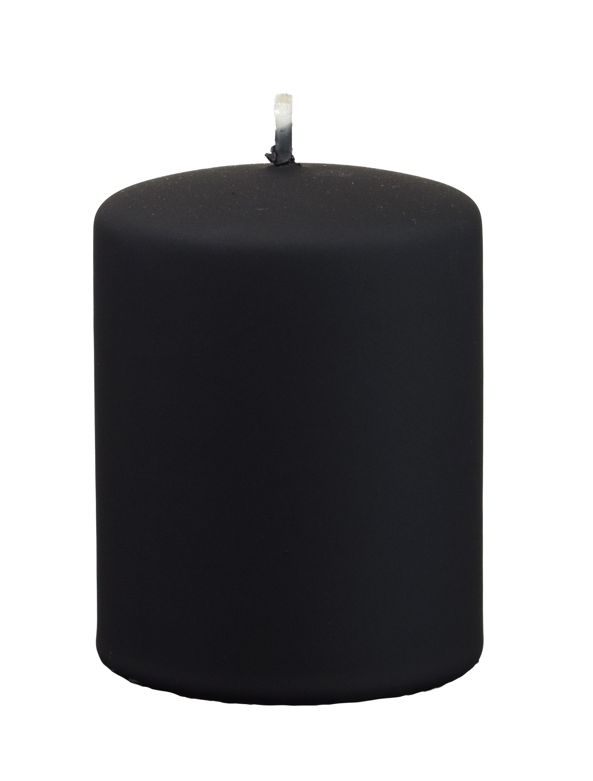 Kopschitz Kerzen Stumpenkerze Stumpenkerzen Samt-Lack Deep Black 4er Set