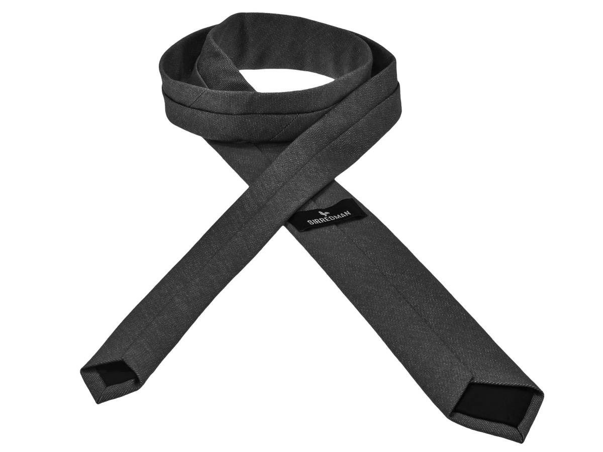 Sir Redman Krawatte "Work" Denim 6,5cm für Herren und Damen trendiger Denim Look für Gastro und Service, 6,5cm breit, 144cm lang