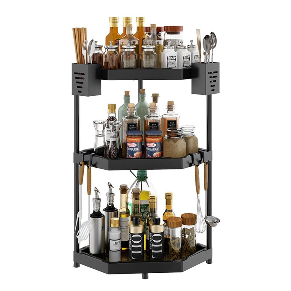 NUODWELL Gewürzregal Kücheregal Ecke Stehgestell,2/3/4 etage günstig online kaufen