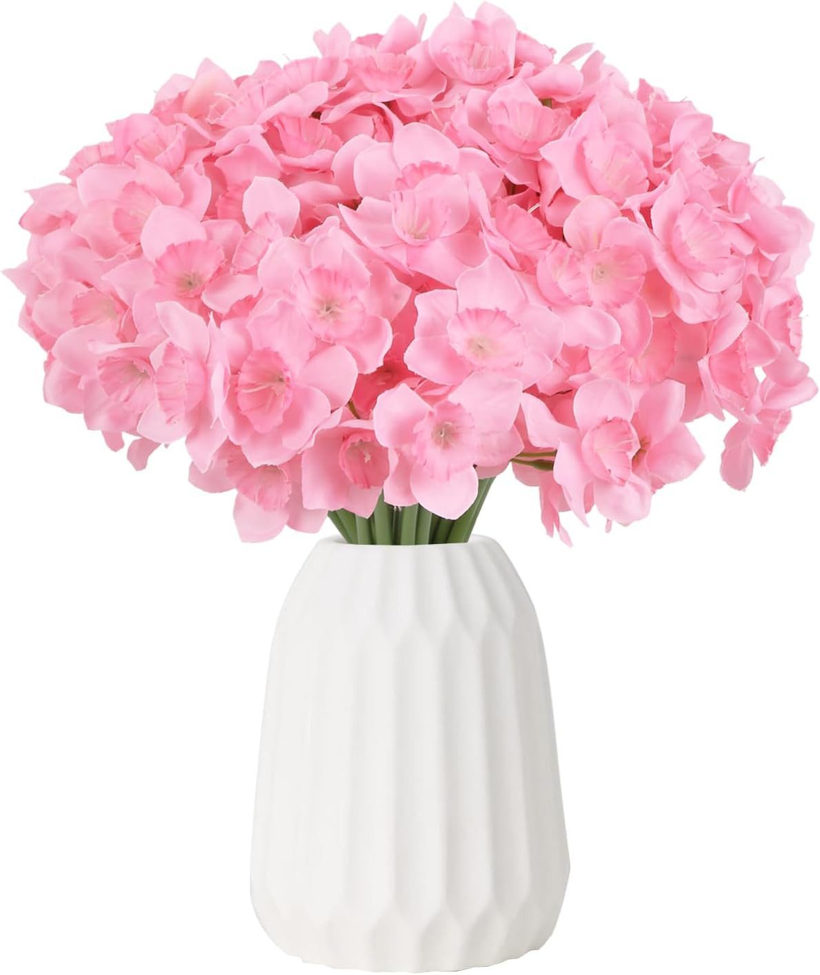Kunstblumenstrauß 12 Stück Künstliche Narzissen Blumen,32cm,Simulierte Narzissen, Agger, Für Hochzeiten, Familie, DIY-Blumenarrangements und Tischdekoration