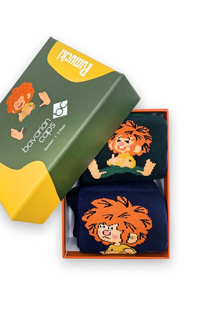Bavarian Caps Традиционные носки Носкиbox - PUMUCKL II - denim/tanne
