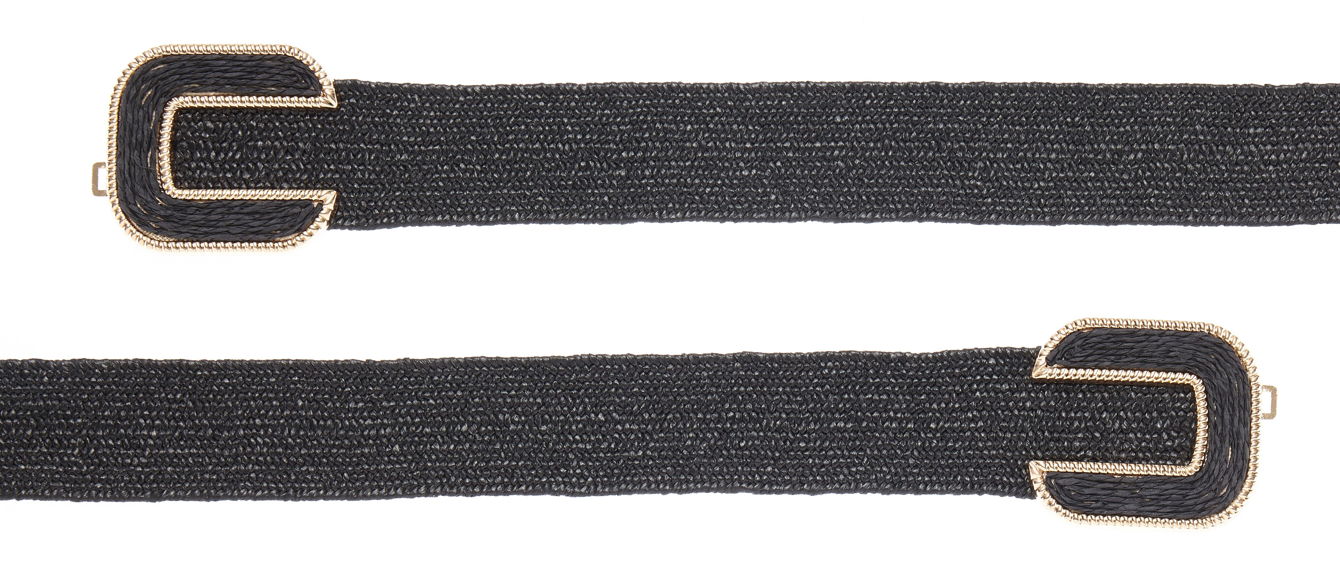 LASCANA Taillengürtel Stretchgürtel, Schmuckgürtel NEU elastischer Gürtel für Kleid & Overall, Bauchgürtel, Bast-Optik