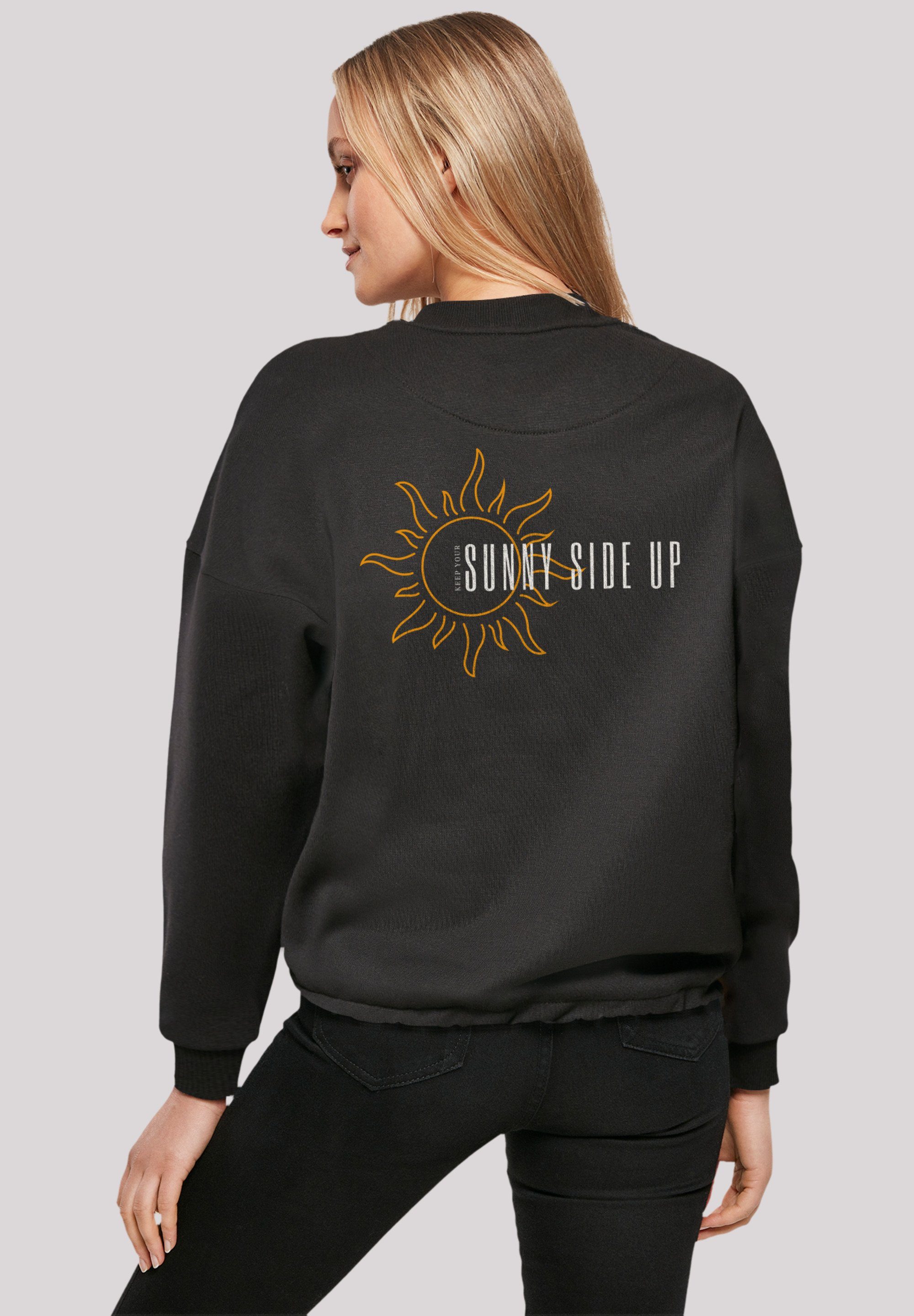 F4NT4STIC Sweatshirt Sunny side up Print schwarz