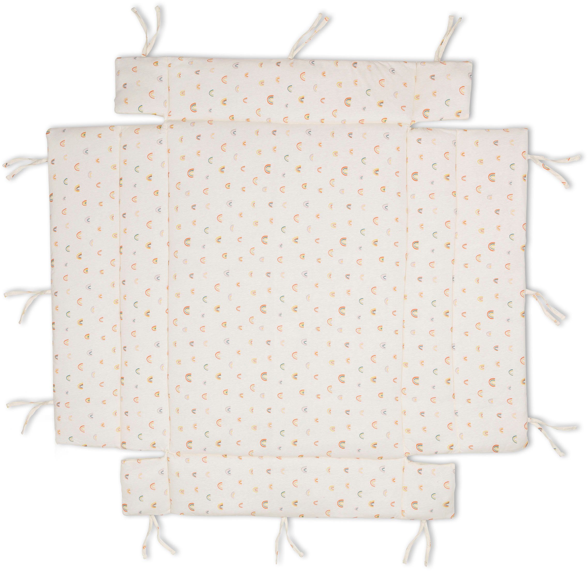 Fillikid Laufgittereinlage Jersey, Rainbow beige günstig online kaufen