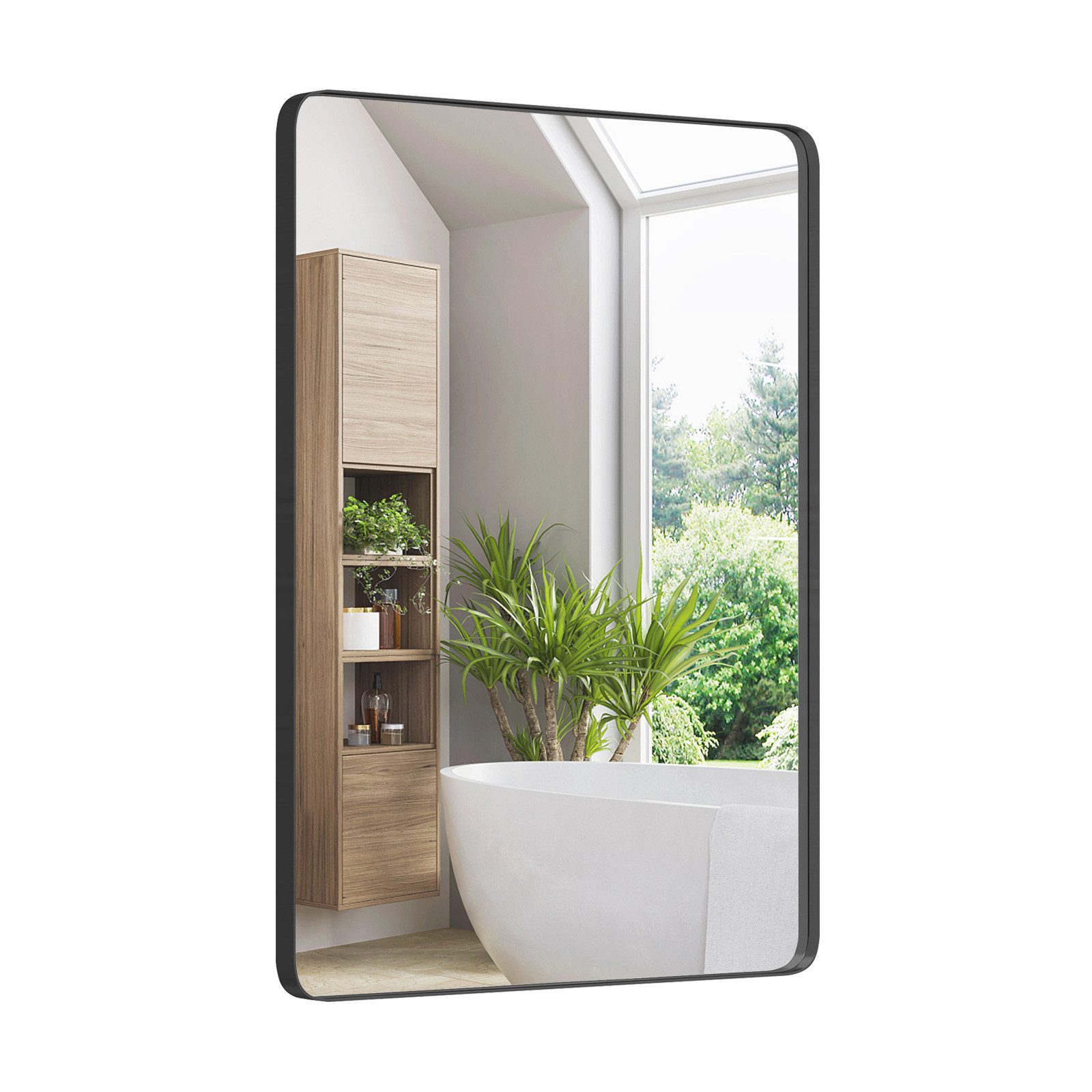 COSTWAY Badspiegel, rechteckig 76 x 56cm, günstig online kaufen