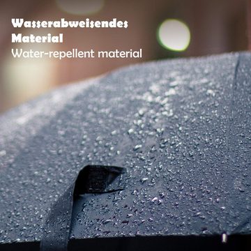 Swissona Stockregenschirm Schwarzer Kompaktregenschirm: Windfest, leicht, handlich, Schwarzer Regenschirm: Winddicht, leicht, kompakt