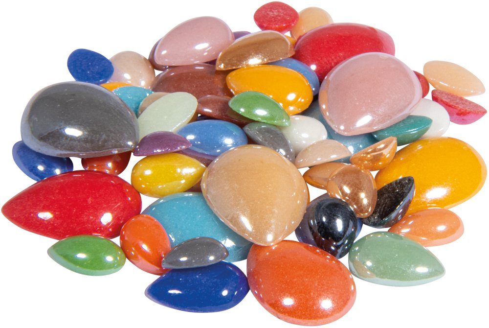 Rayher Dekoobjekt Glas-Mosaiksteine Diamond, Bunter Mix 180 g