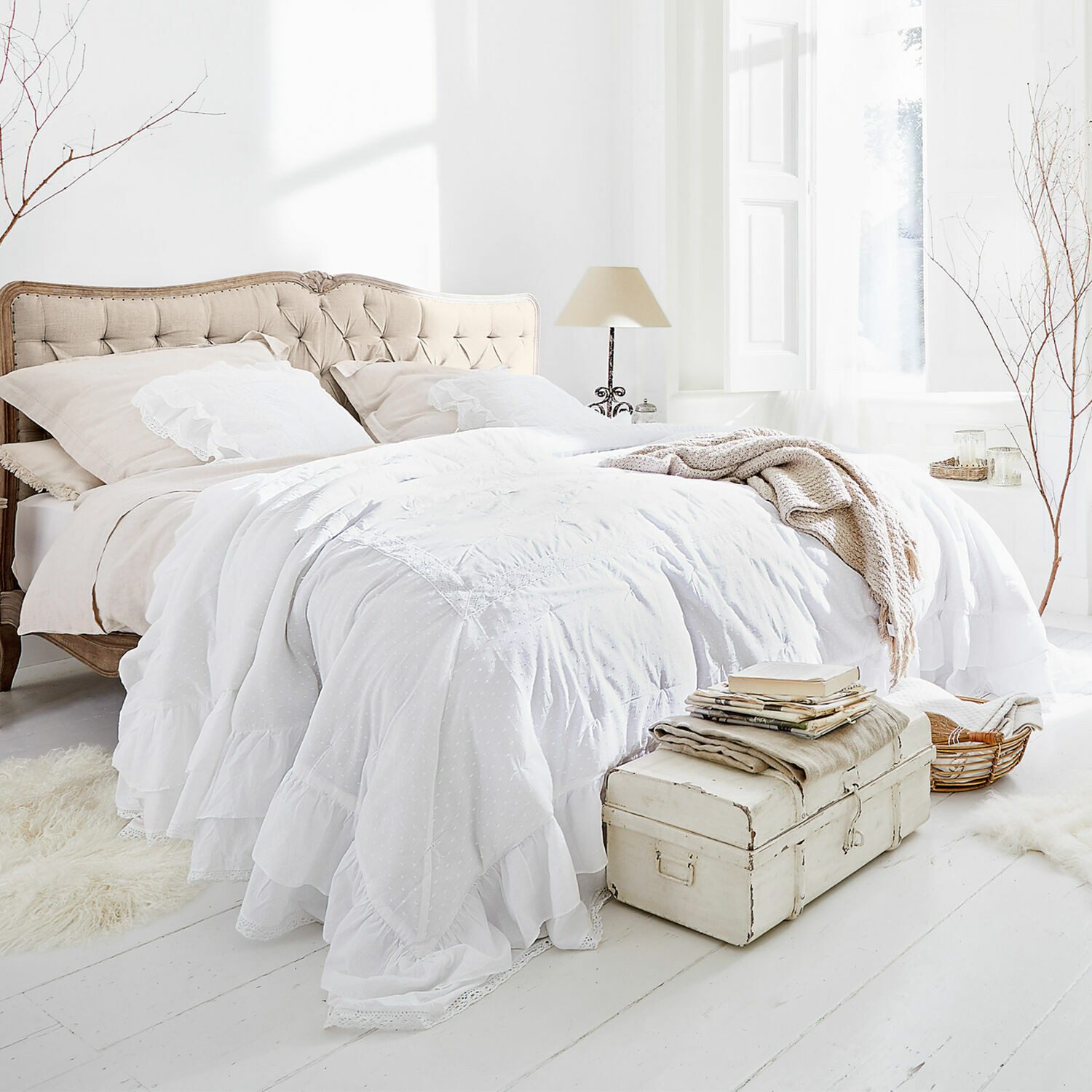Mirabeau Tagesdecke Quilt Pittefaux weiß