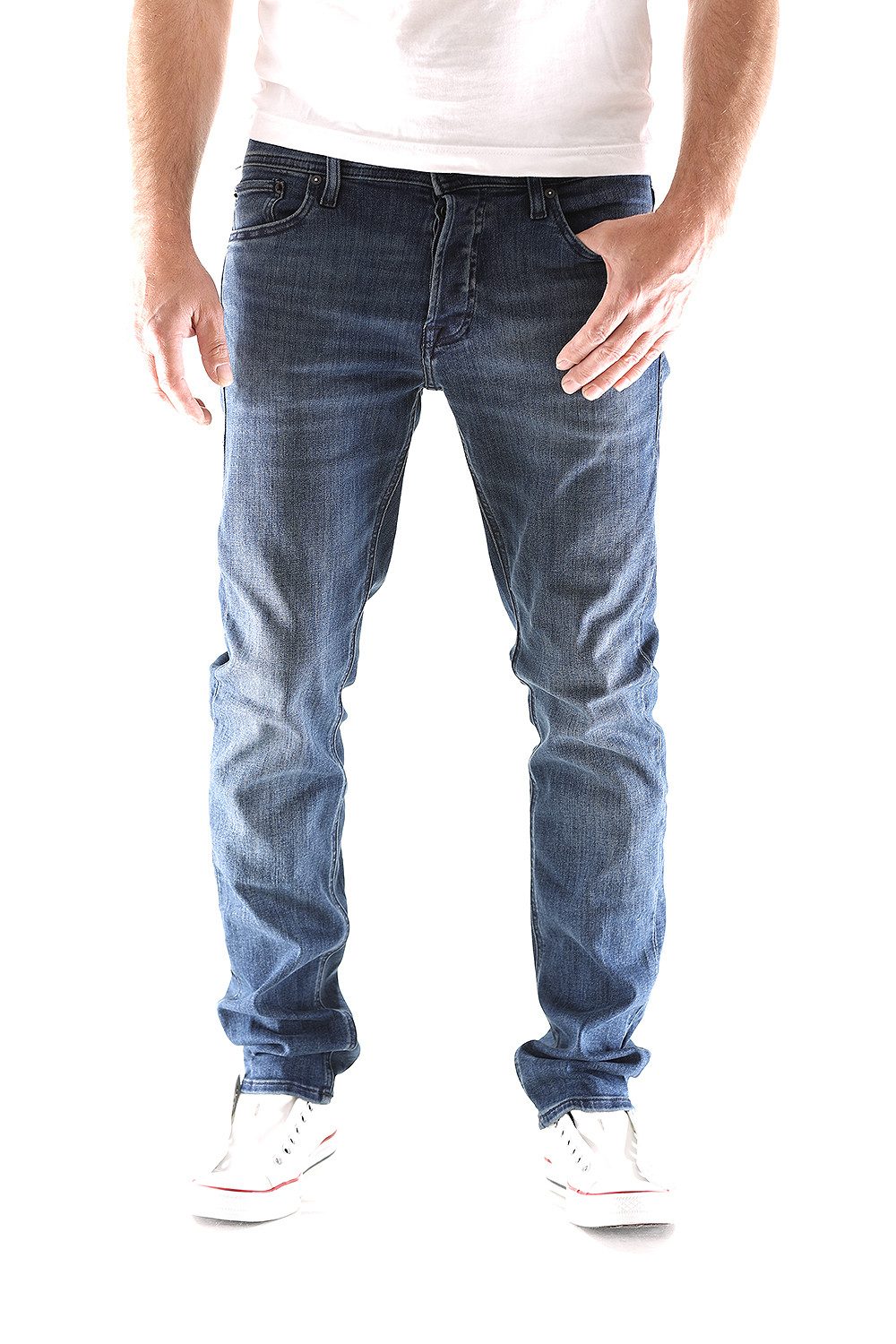 Jack & Jones Herren Jeans JJIGLENN JJORIGINAL AM 812 - Slim Fit - Blau - Bl günstig online kaufen