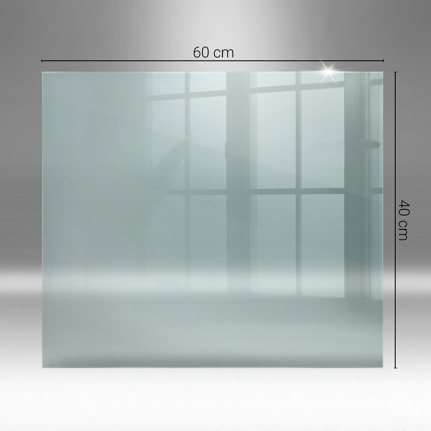 Tulup Bodenschutzplatte Rechteckige Glasplatte für den Kaminofen, Kamin Dekoration. – Bild 4 von 5