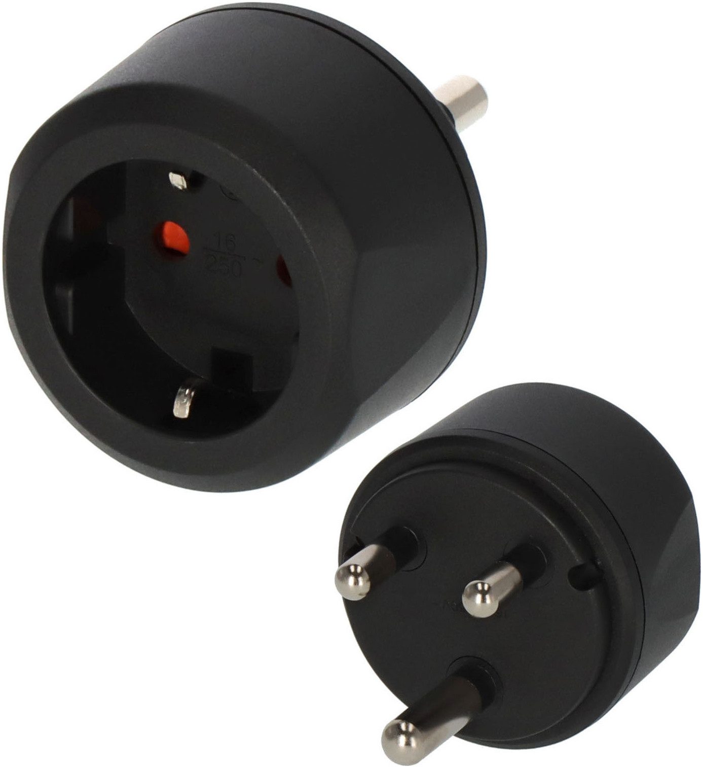 Brennenstuhl Schutzkontakt (Typ F) auf Typ M für Südafrika & Indien Reiseadapter