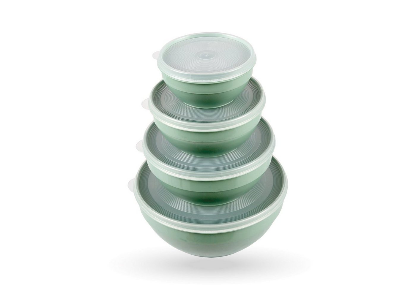 Pro Home Vorratsdose mit Deckel Set 0,5L/1,0L/1,5L/2,5L, Kunststoff, (4-tlg., 4er Set), mikrowellen & spülmaschinengeeignet, lebensmittelecht, gefriertauglich