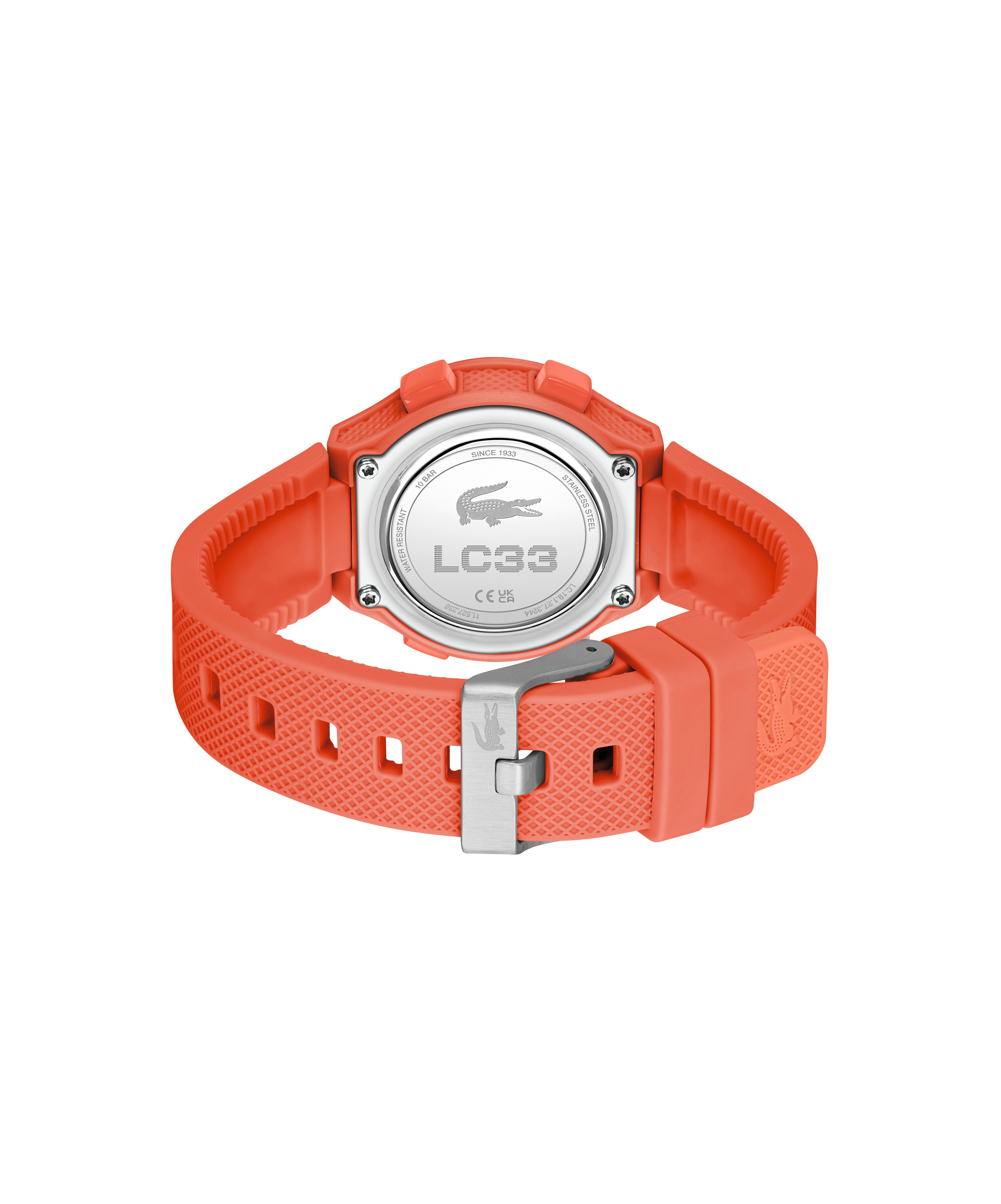Lacoste Chronograph LC33 Kids 2030065, Quarzuhr, Armbanduhr, Silikonarmband, digital, Tag, Stoppfunktion