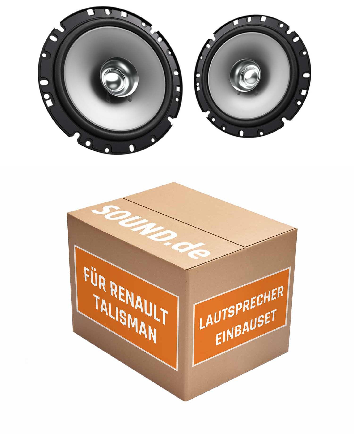 JUST SOUND best choice for caraudio Lautsprecher Boxen Einbauset Kenwood KFC-S1756 Renault Talisman Auto-Lautsprecher (30 W)