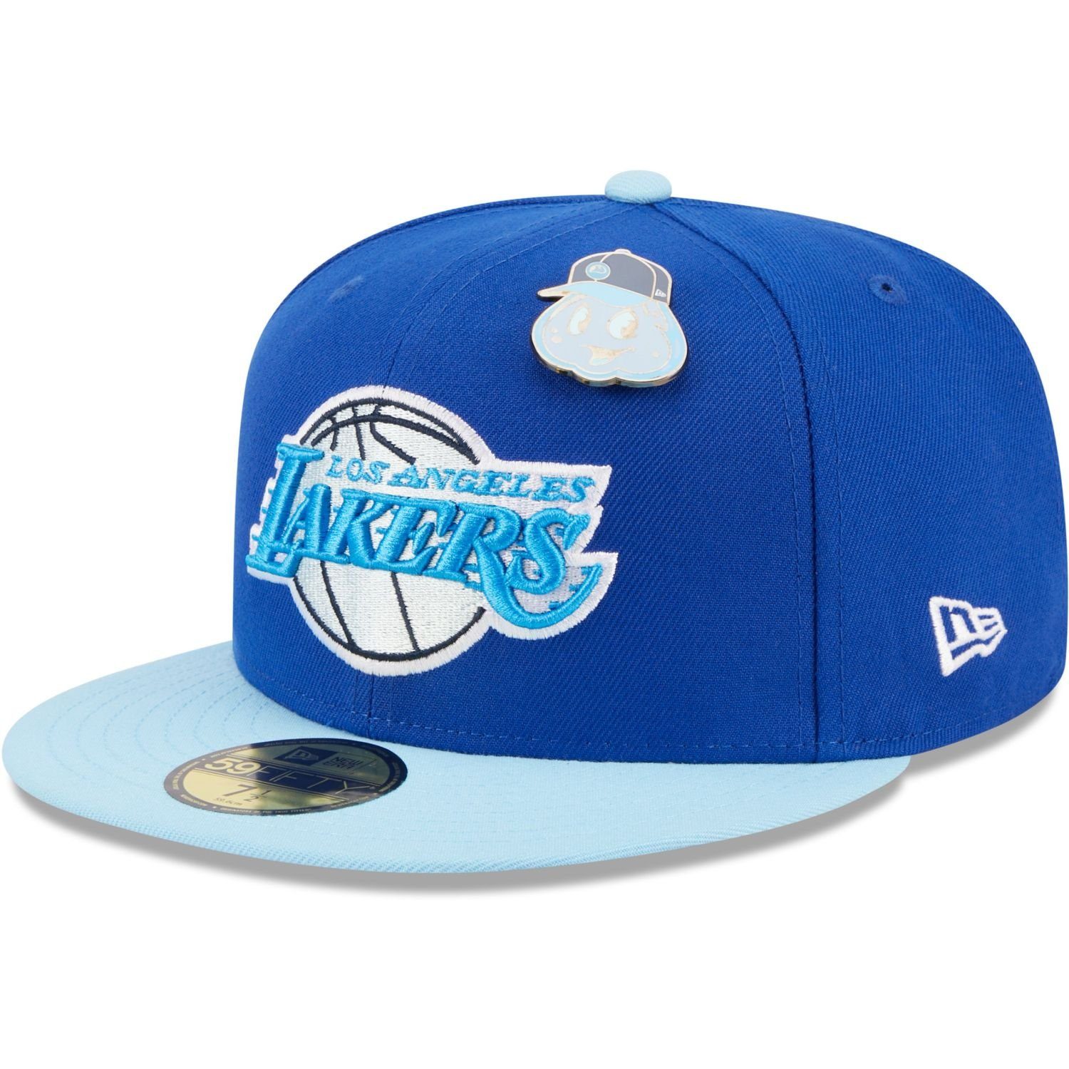 New Era Fitted Cap 59Fifty ELEMENTS PIN Los Angeles Lakers