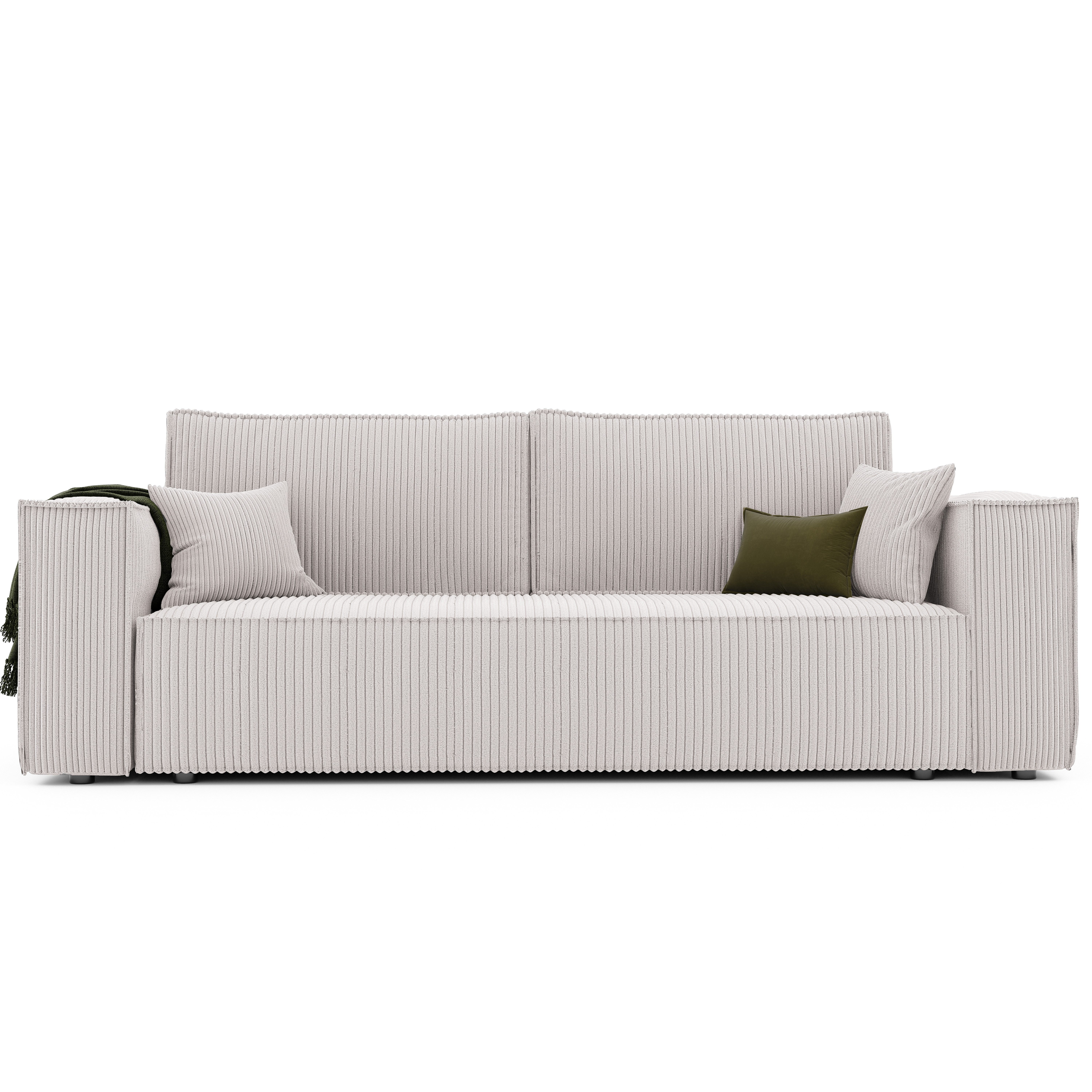yourhouse24 Sofa BALI Kompaktes Design – Trend-Bezug, Schlaffunktion & Bettkasten, mit Schlaffunktion und Bettkasten, Seite universal
