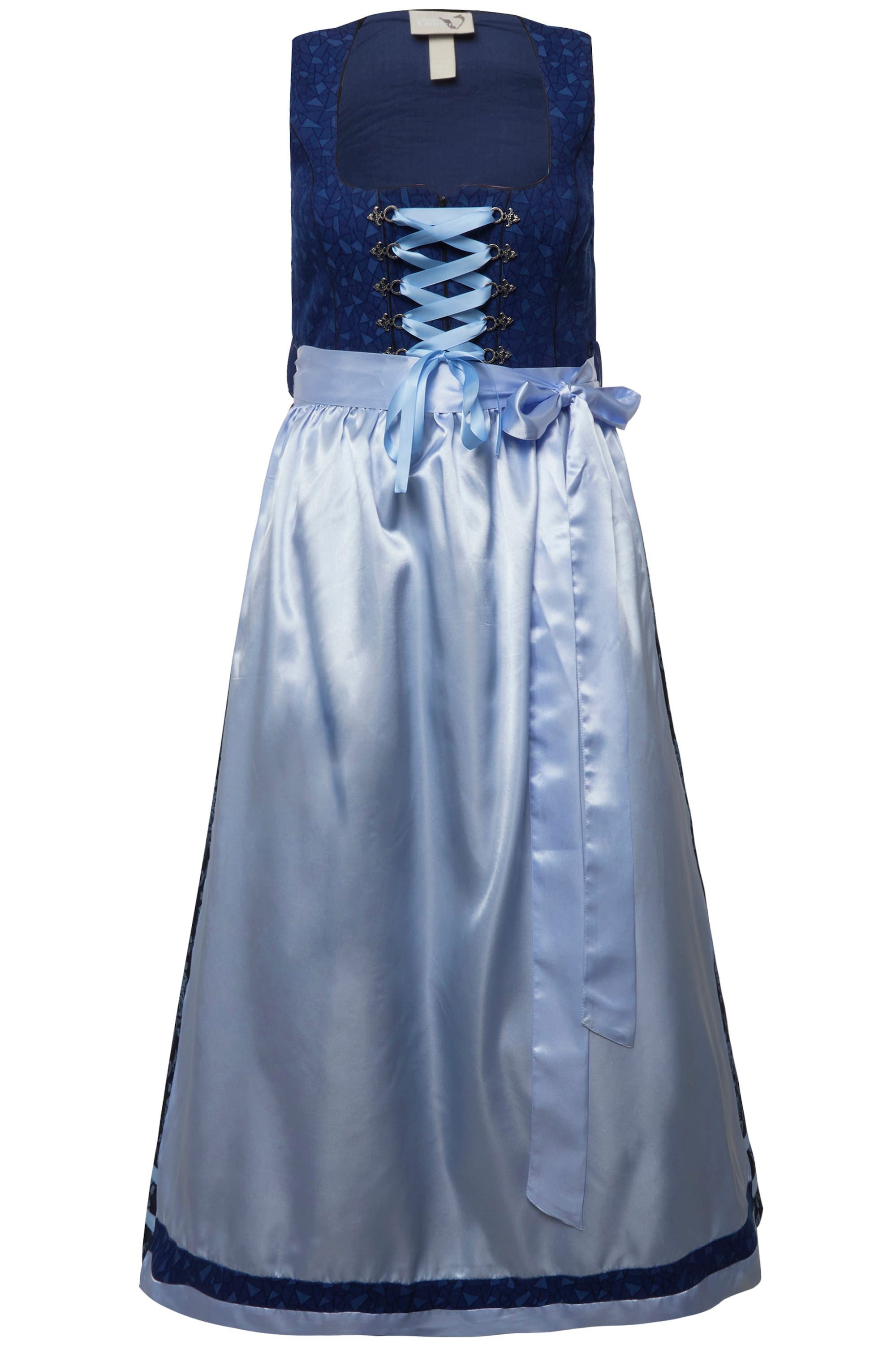 Ulla Popken Dirndl Dirndl Reißverschluss Carree-Ausschnitt günstig online kaufen
